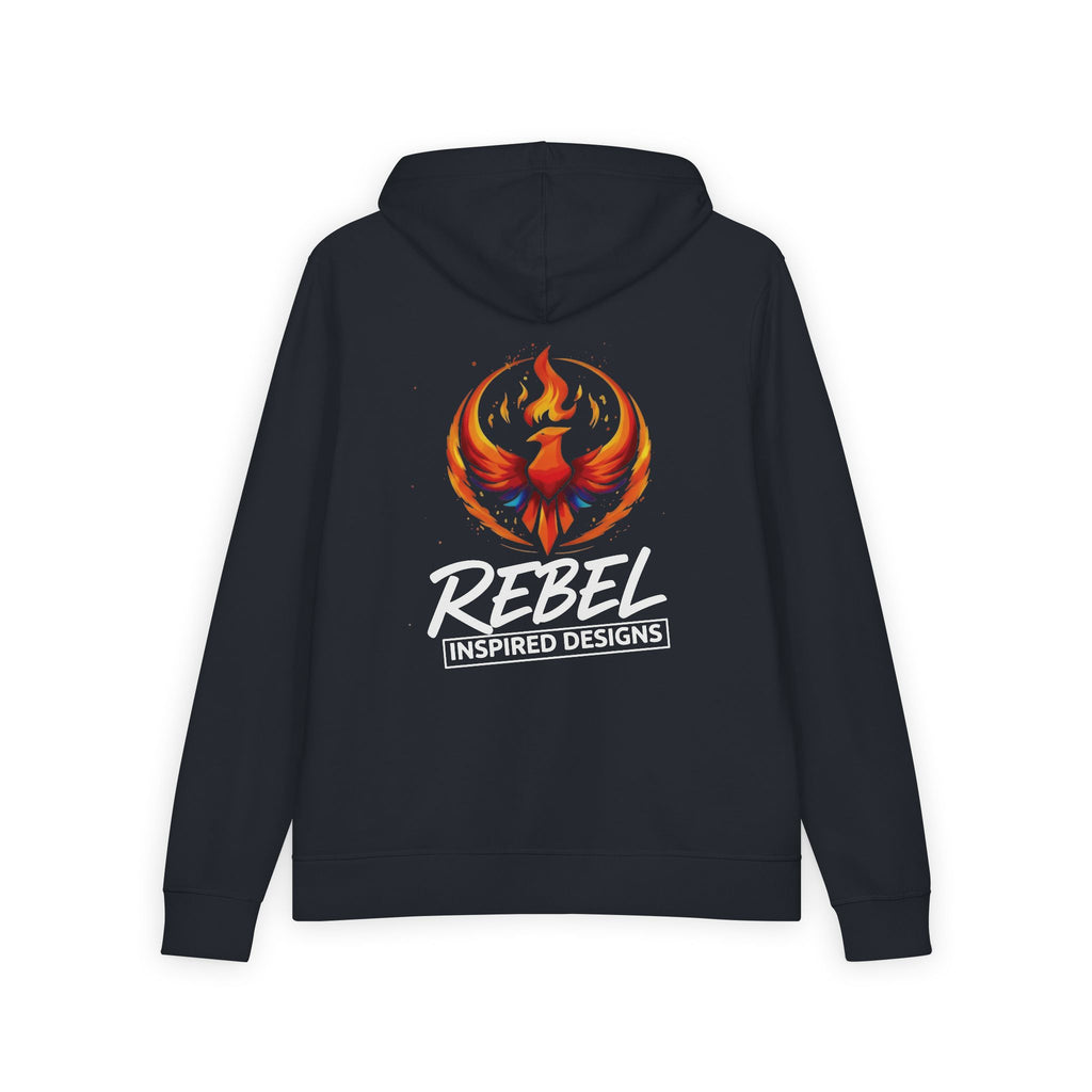 Rising Phoenix Full-Zip Hoodie | Rebel Phoenix Logo Hooded Sweatshirt