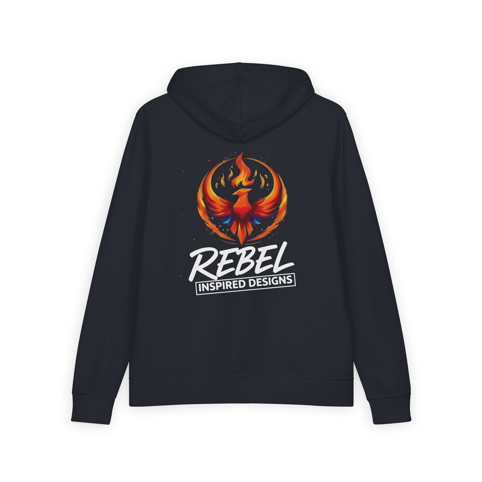 Rising Phoenix Full-Zip Hoodie | Rebel Phoenix Logo Hooded Sweatshirt