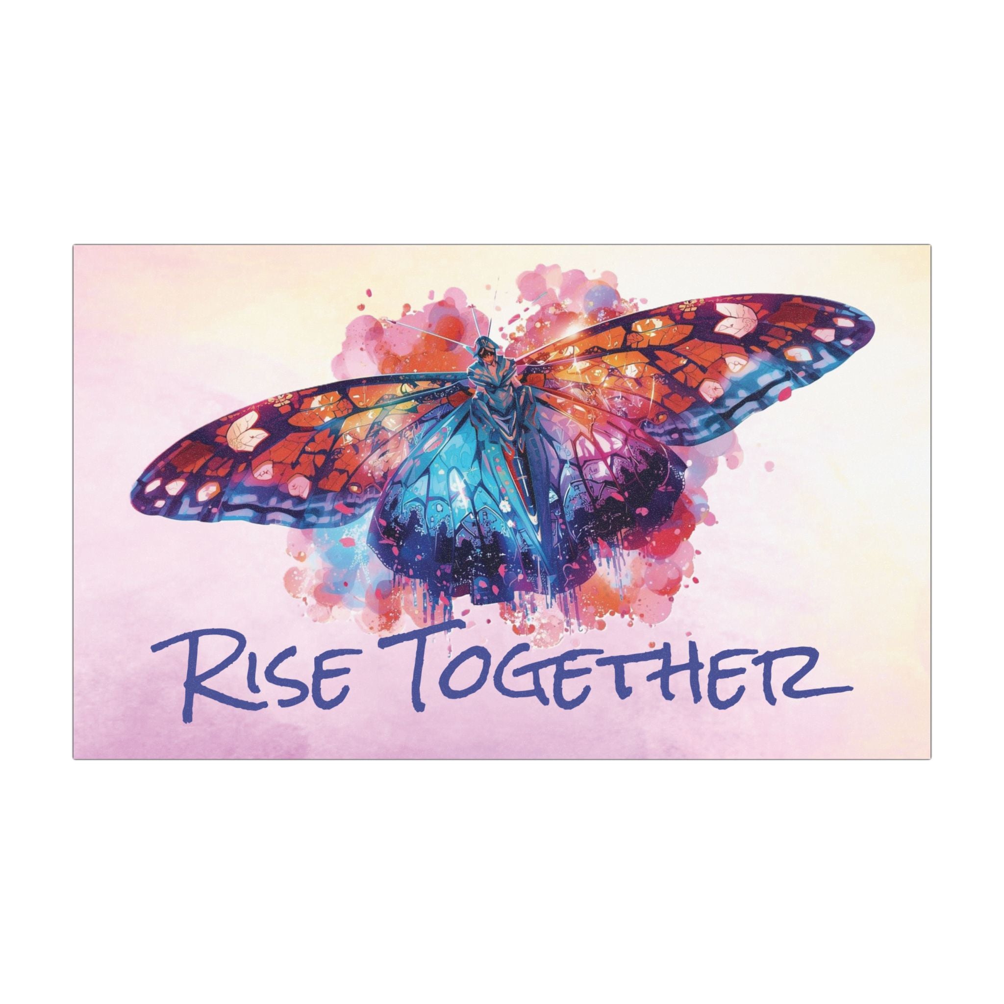 Watercolor Butterfly Rise Together Car Magnet | Rebellions Are Built On Hope Decal | Mothers Day Gift