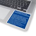 4th Amendment Kiss-Cut Stickers, US Constitution Decal, Political Activist Gift
