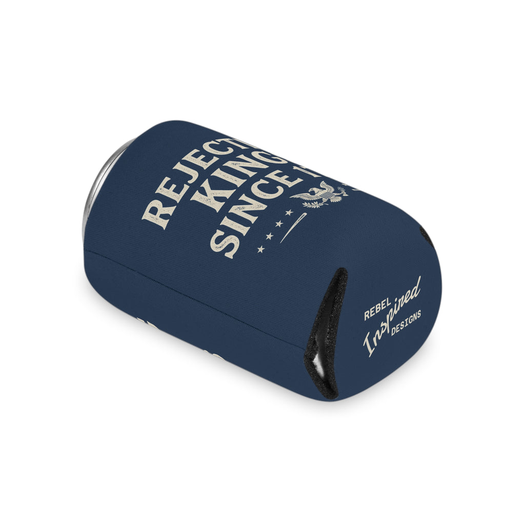 Rejecting Kings Since 1776 Can Cooler | Patriotic American Vintage Eagle Drink Sleeve