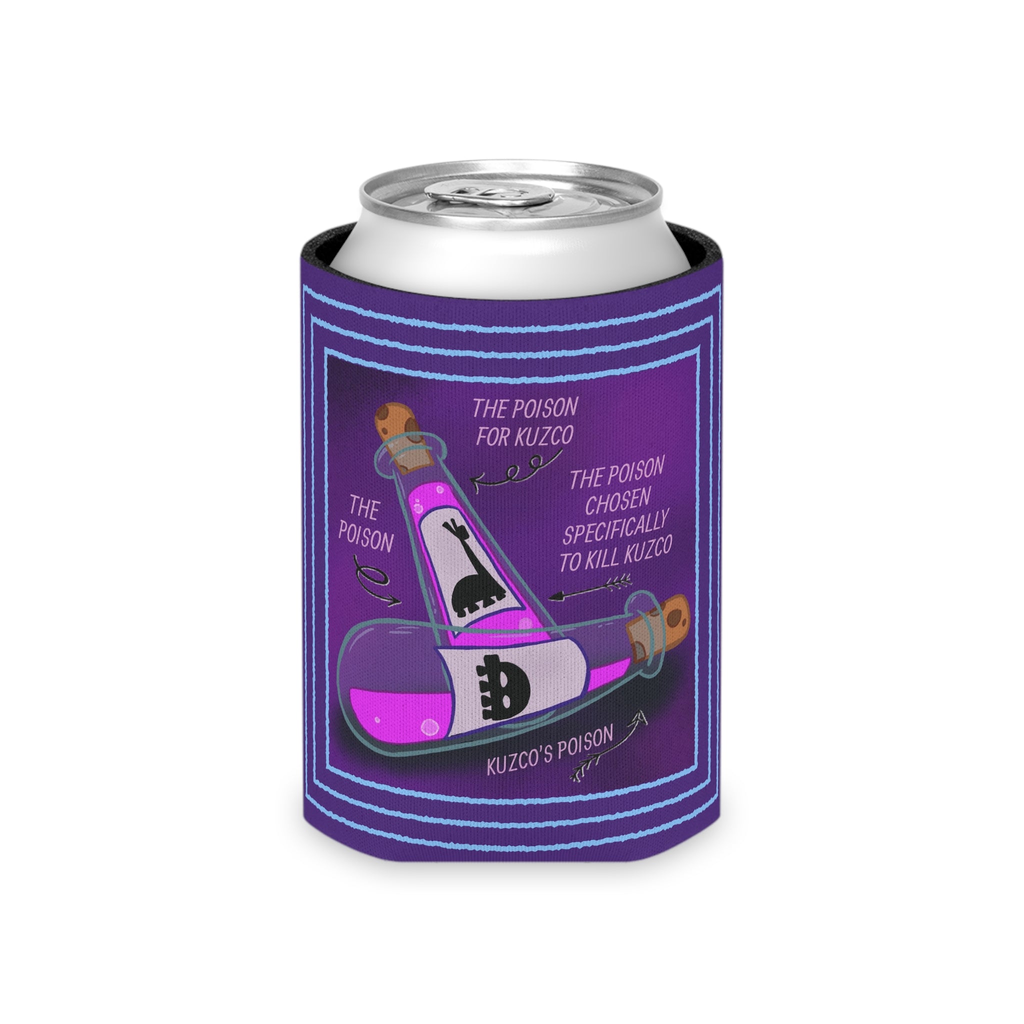 Poison Llama Can Cooler | Llama Drama Drink Sleeve | Animated Movie Gift