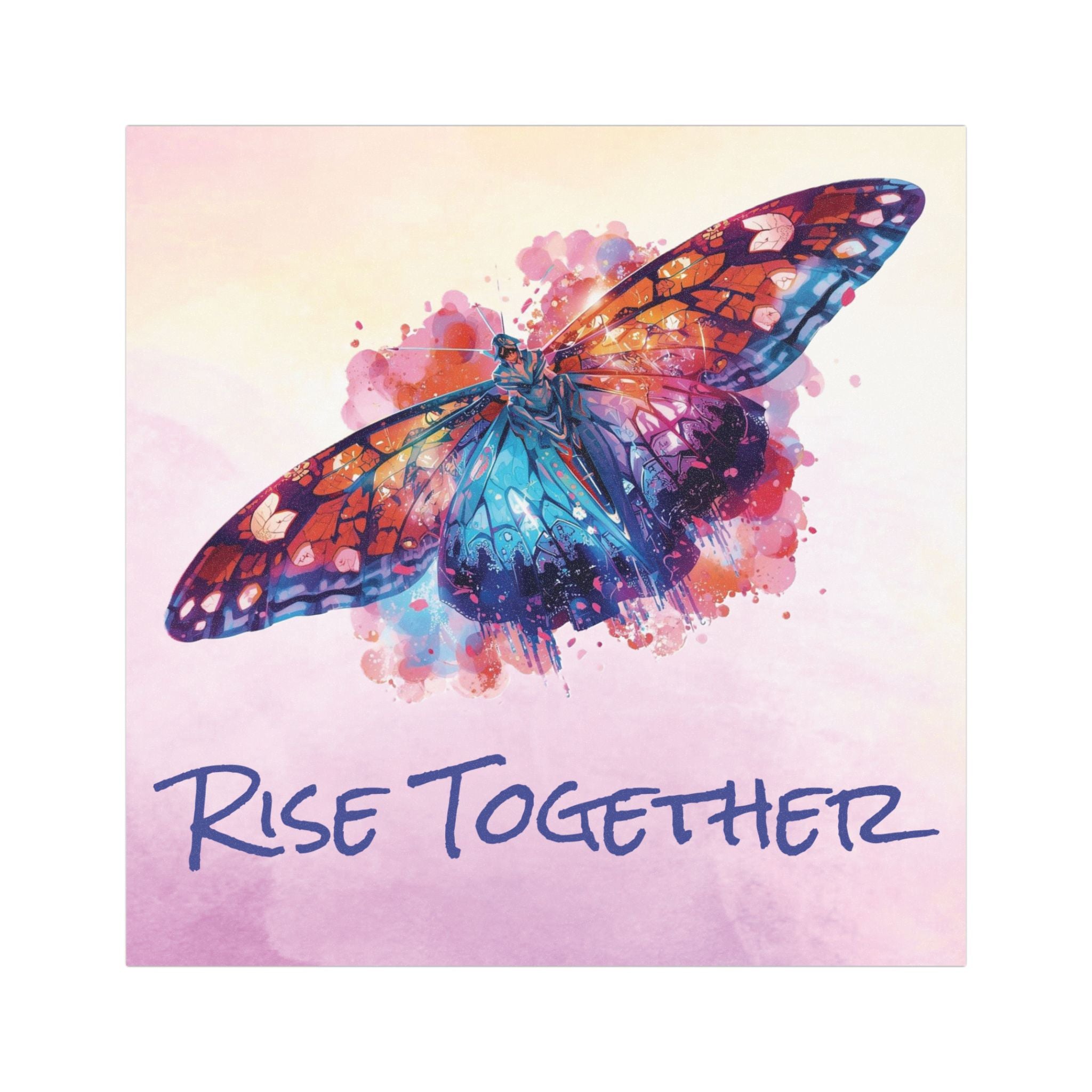 Watercolor Butterfly Rise Together Car Magnet | Rebellions Are Built On Hope Decal | Mothers Day Gift