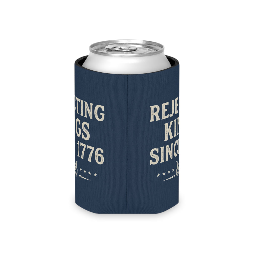 Rejecting Kings Since 1776 Can Cooler | Patriotic American Vintage Eagle Drink Sleeve