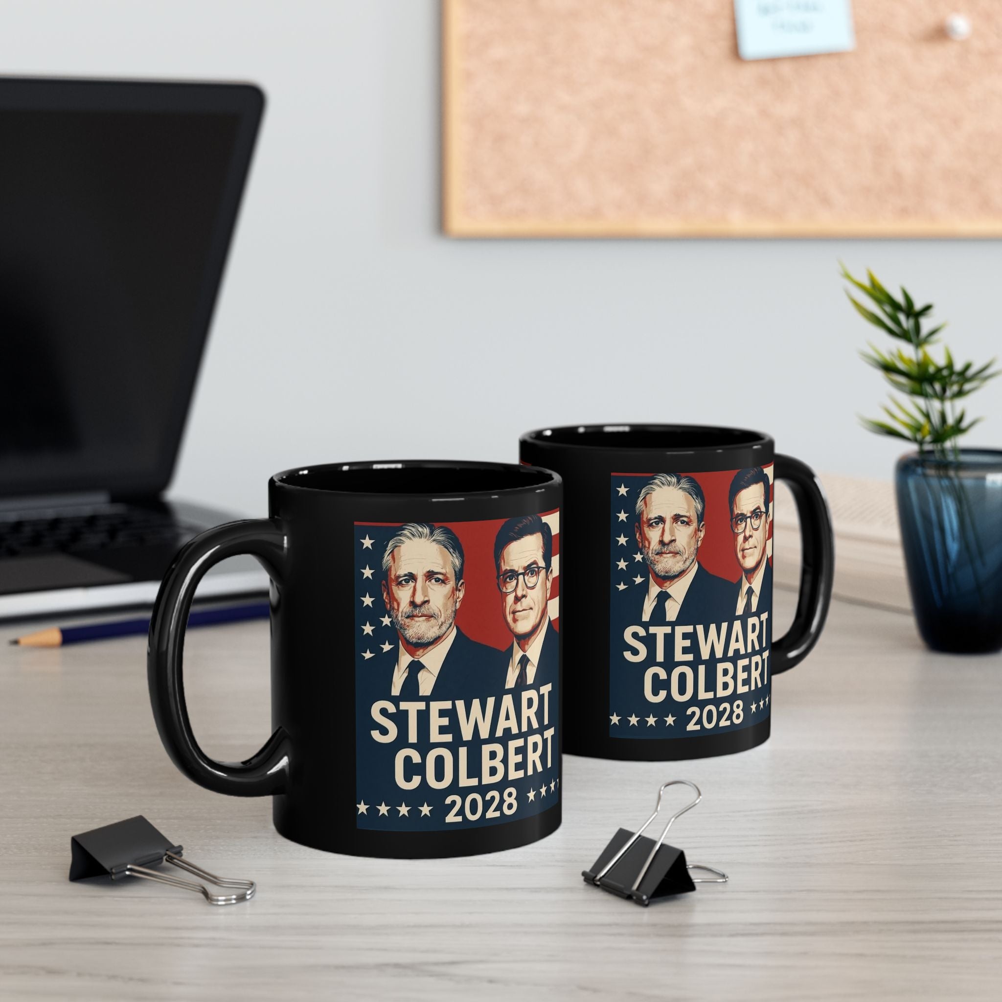Stewart Colbert 2028 Coffee Mug | Political Humor Gift