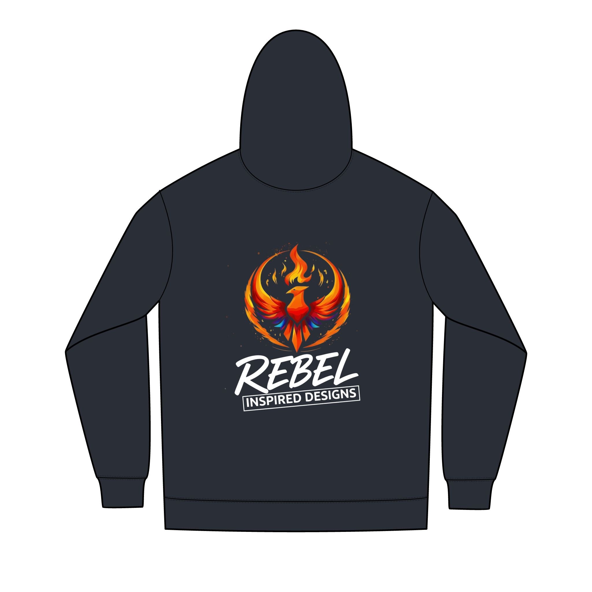 Rising Phoenix Full-Zip Hoodie | Rebel Phoenix Logo Hooded Sweatshirt