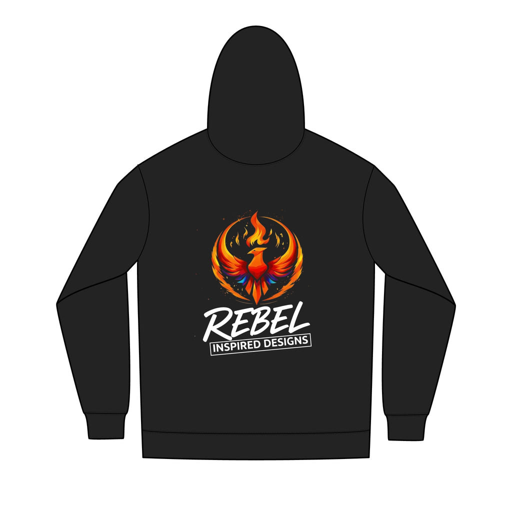Rising Phoenix Full-Zip Hoodie | Rebel Phoenix Logo Hooded Sweatshirt