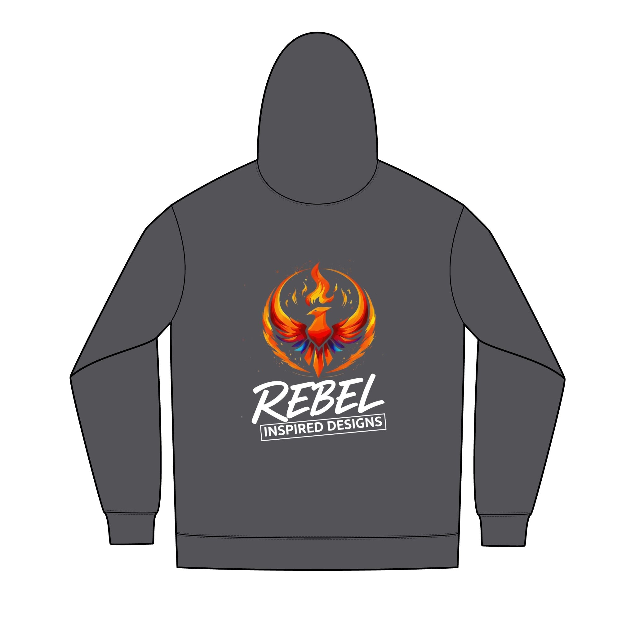 Rising Phoenix Full-Zip Hoodie | Rebel Phoenix Logo Hooded Sweatshirt