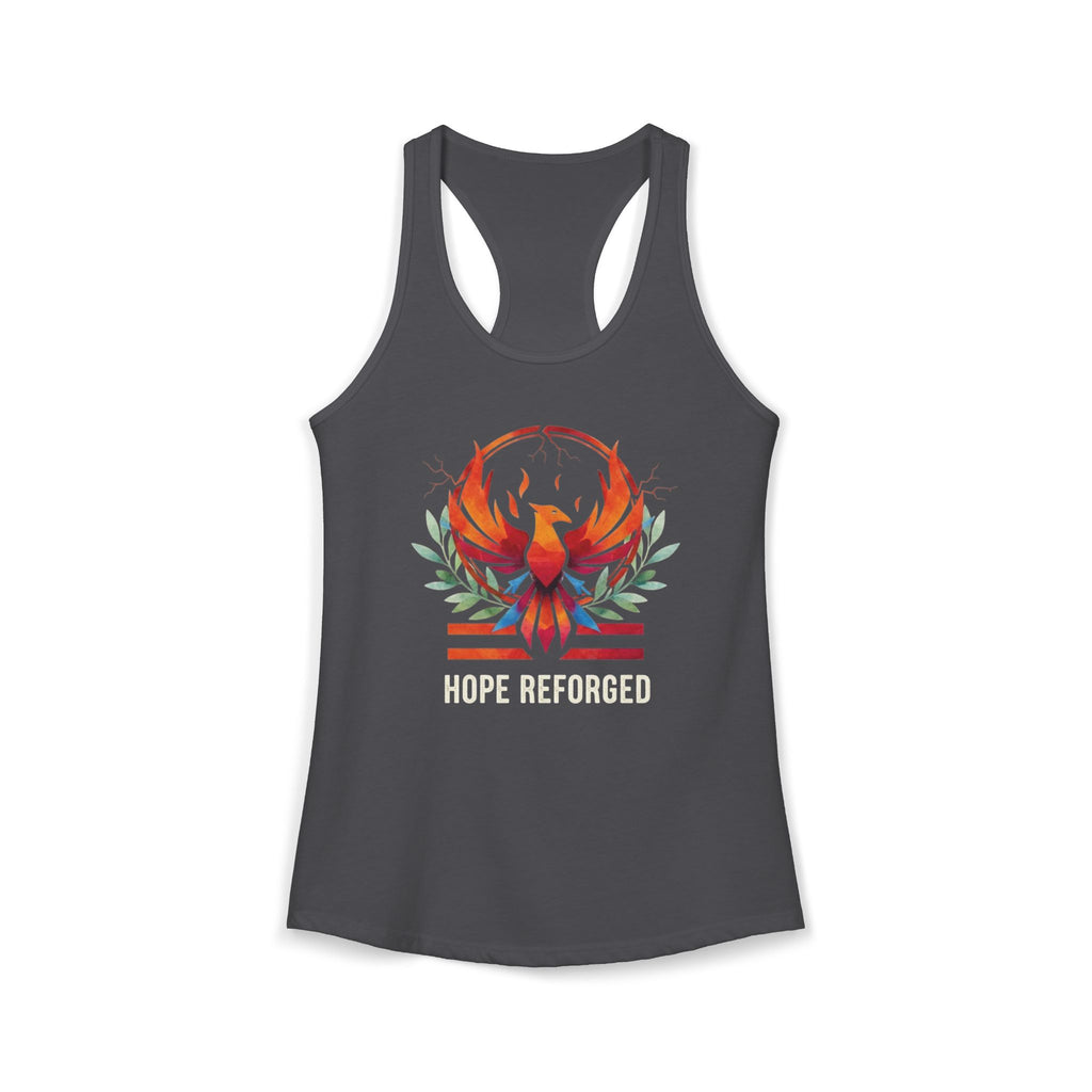 Hope Reforged Tank Top | Rising Phoenix Racerback Tee | Women's Empowerment Gift