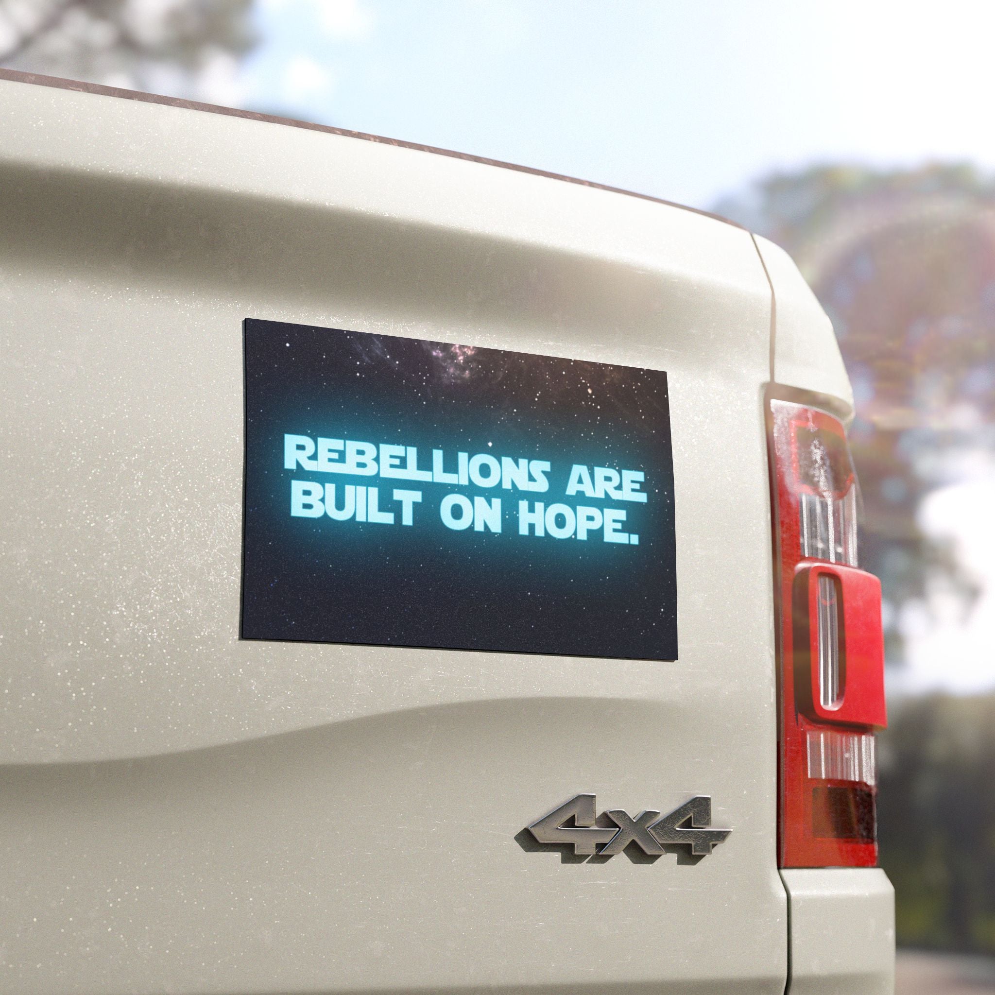 Rebellions Are Built On Hope Car Magnet | Rebel Magnet | Sci-Fi Gift