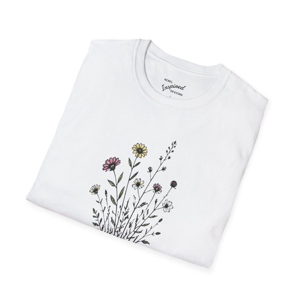 Grow Through Resistance T-Shirt | Wildflower Activist Shirt | Subtle Resistance Tee | Empowerment Gift