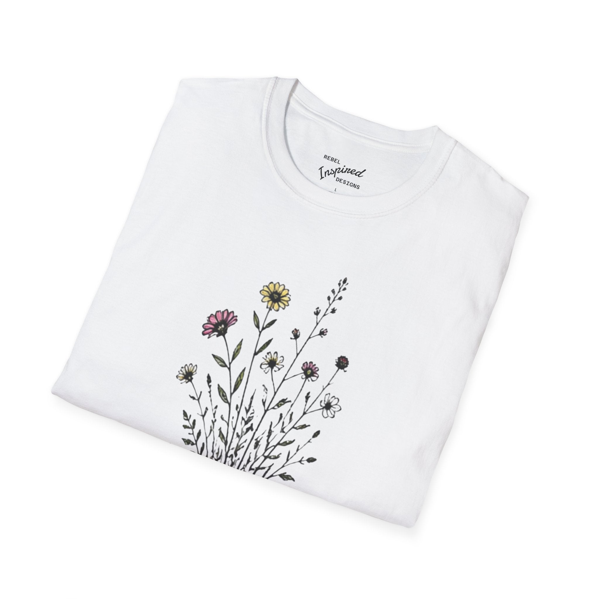 Grow Through Resistance T-Shirt | Wildflower Activist Shirt | Subtle Resistance Tee | Empowerment Gift