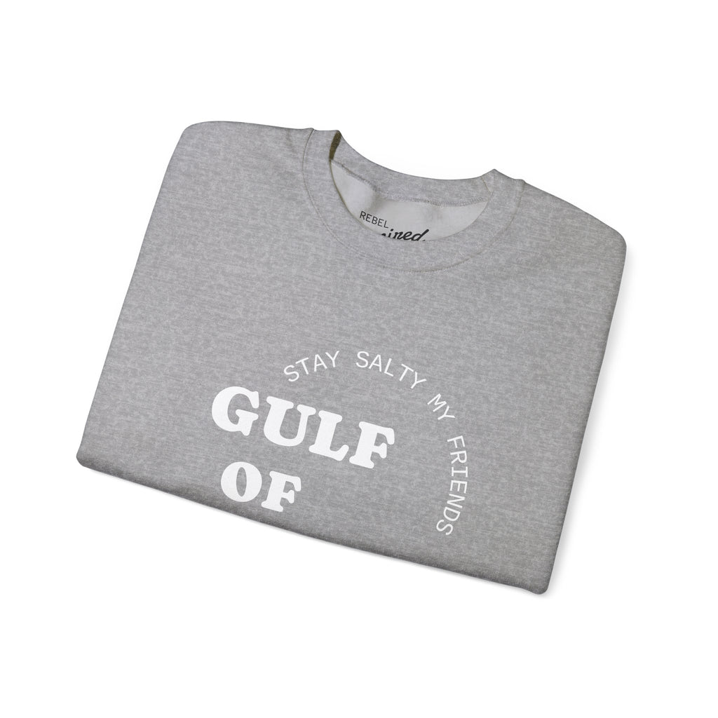 Stay Salty Unisex Sweatshirt, Gulf of Mexico Crewneck, Coastal Humor Vacation Gift