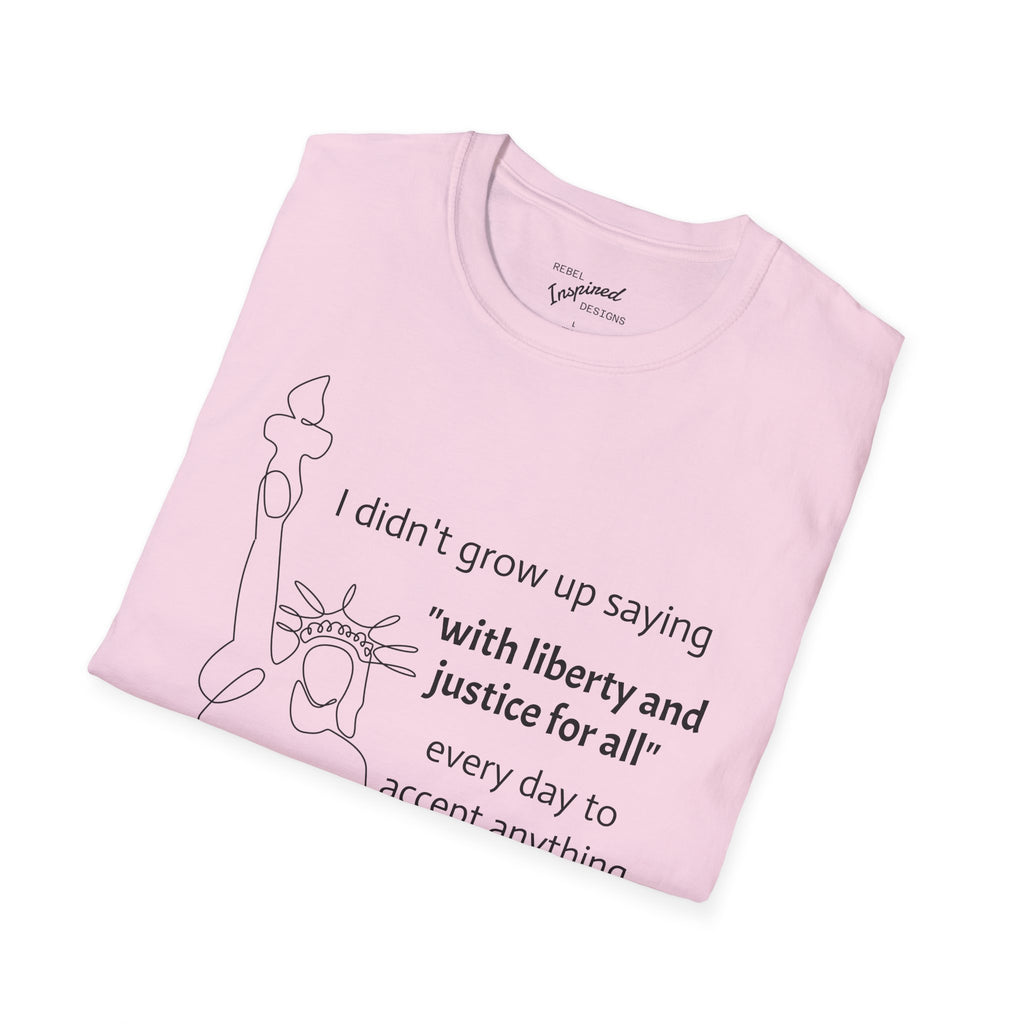 Liberty and Justice For All T-Shirt, Statue of Liberty Unisex Tee, Equality Shirt