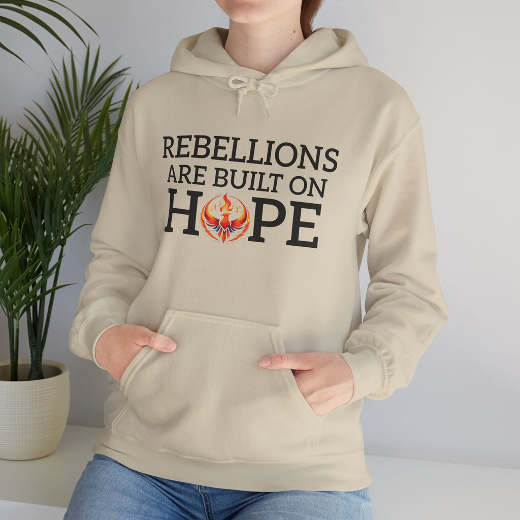 Rebellions Are Built on Hope Hoodie | Inspirational Protest Graphic Sweatshirt