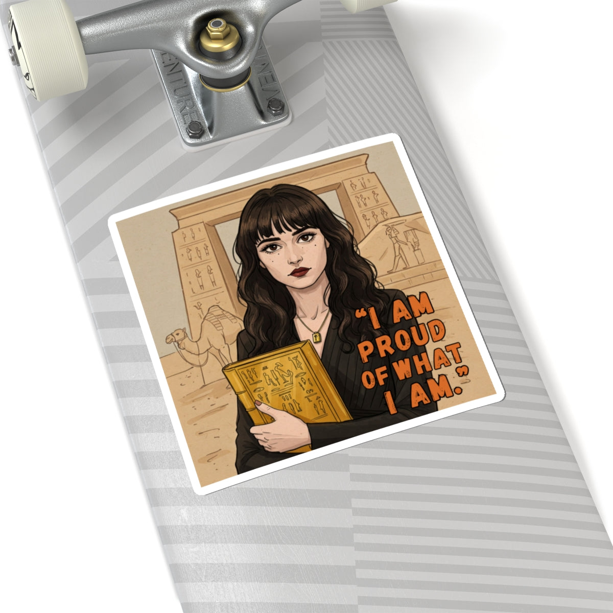 I Am Proud of What I Am Kiss-Cut Sticker | Empowered Woman Gift