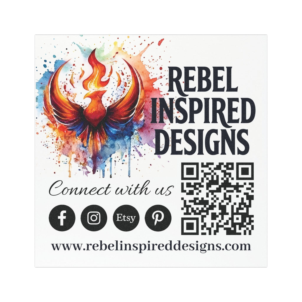 Rebel Inspired Designs Car Magnets | Rising Phoenix Brand Logo Decal