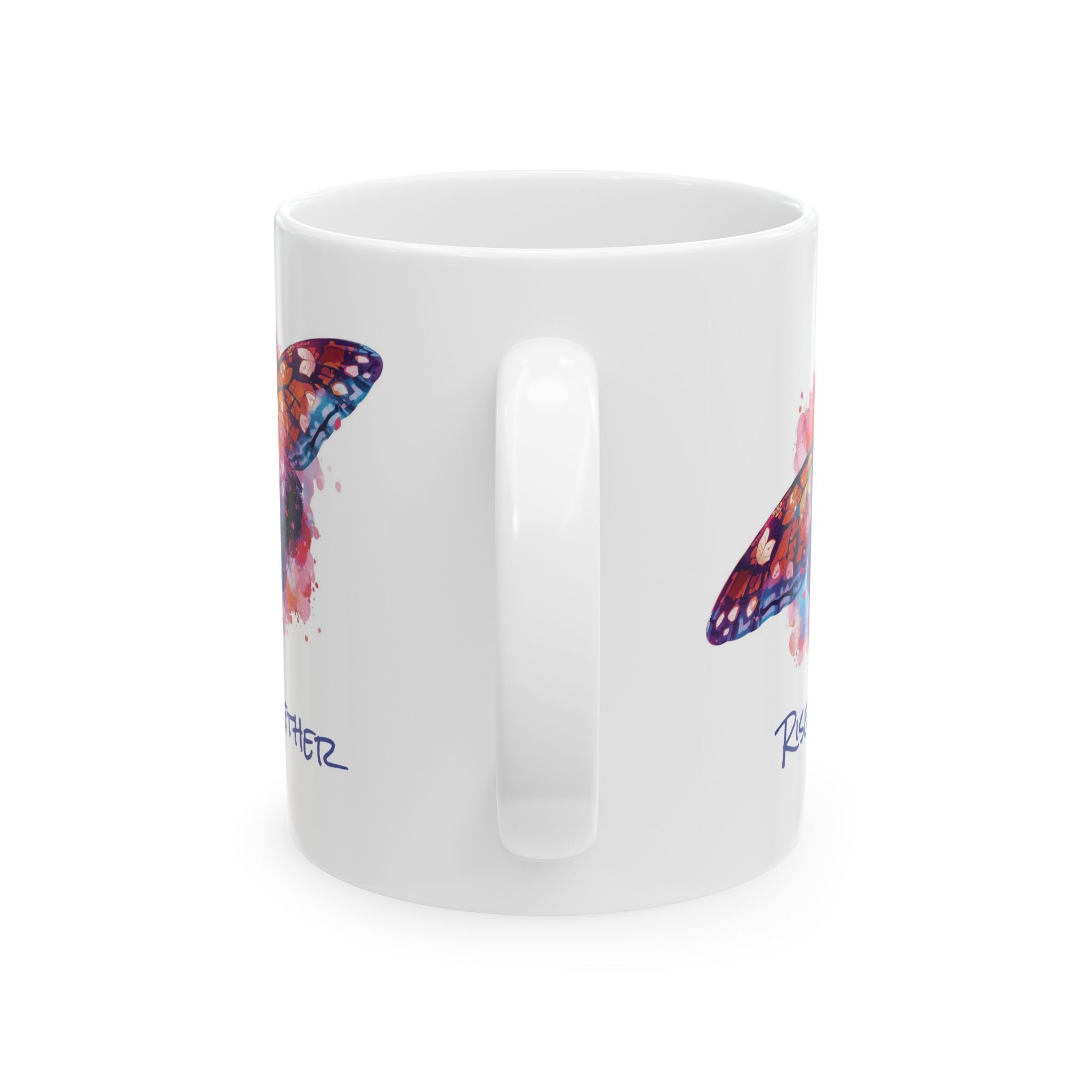Butterfly Rise Together Coffee Mug | Inspirational Ceramic Mug 11oz 15oz | Activist Gift