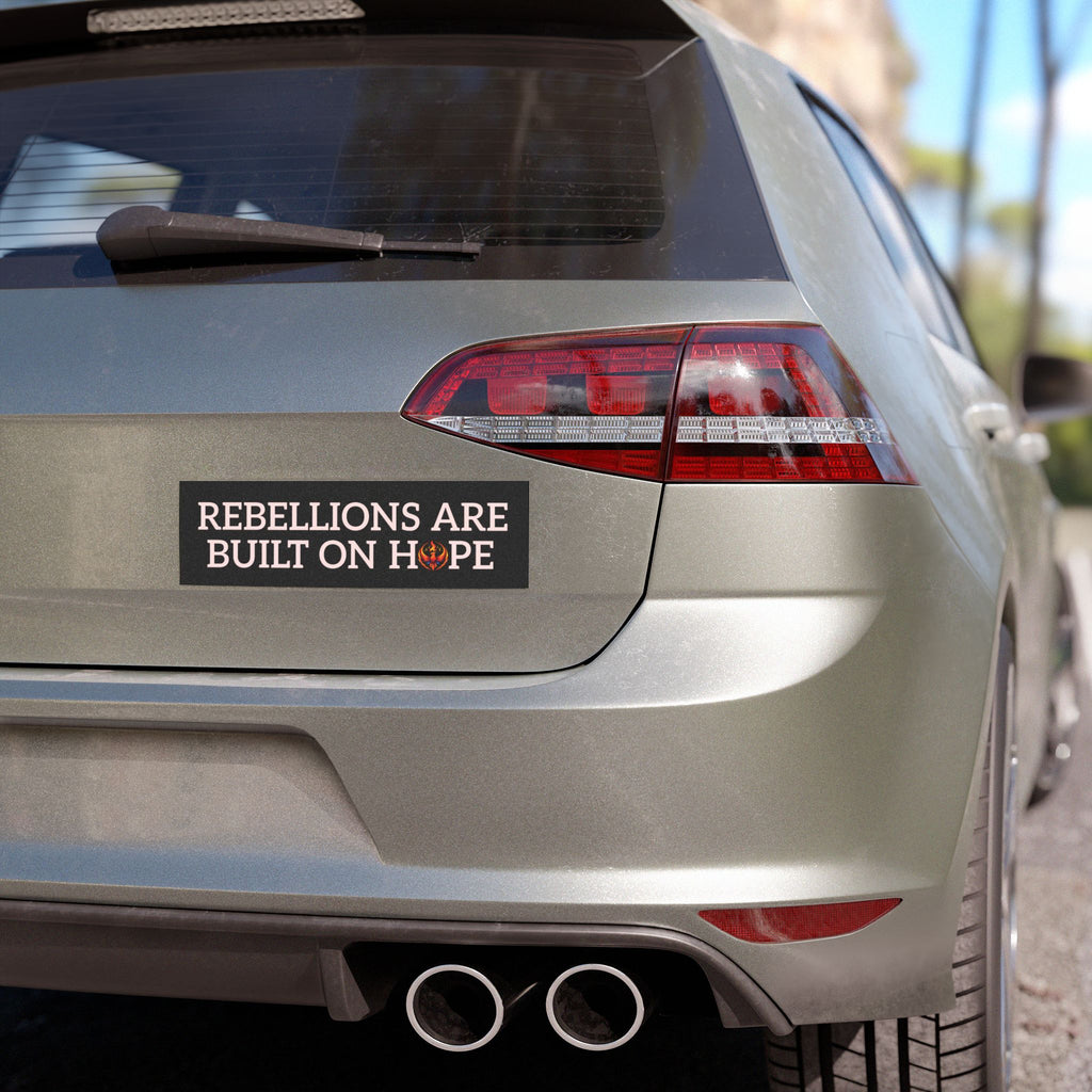 Rising Phoenix Black Car Magnet | Rebellions Are Built On Hope Decal | Activist Gift