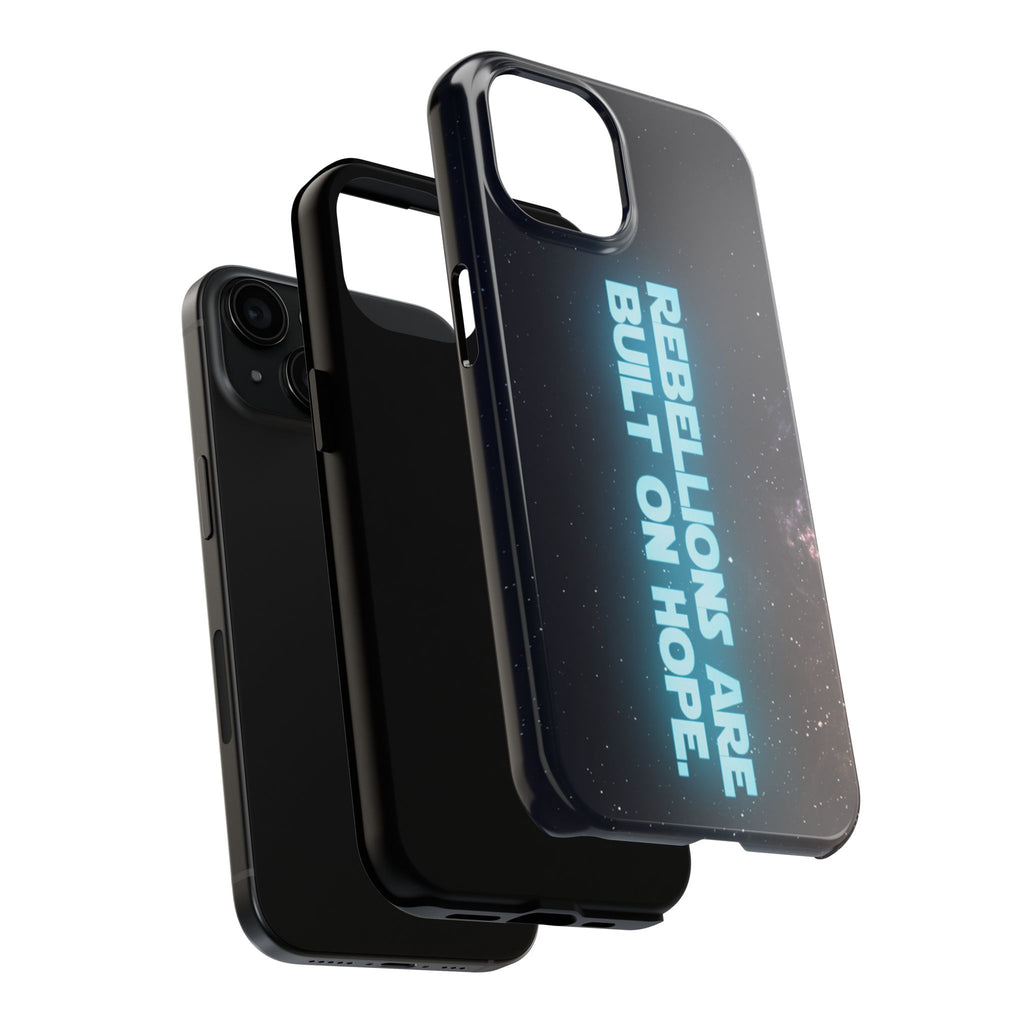 Rebel Phone Case | Rebellions Are Built on Hope iPhone & Android Cover | Sci-Fi Fan Gift