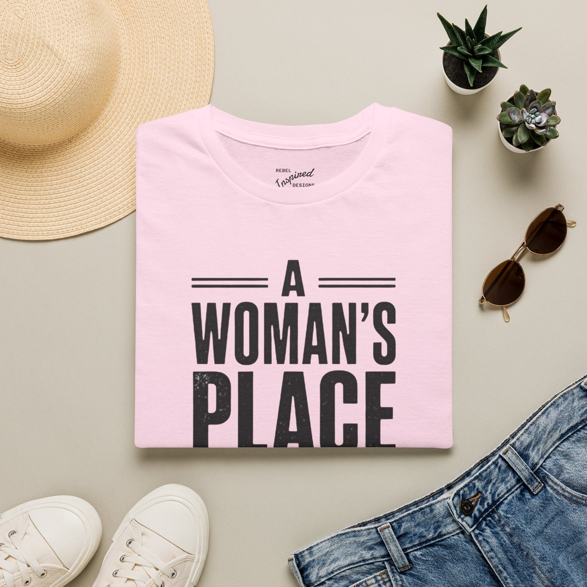 A Woman's Place Is In The Resistance T-Shirt | Feminist Protest Tee
