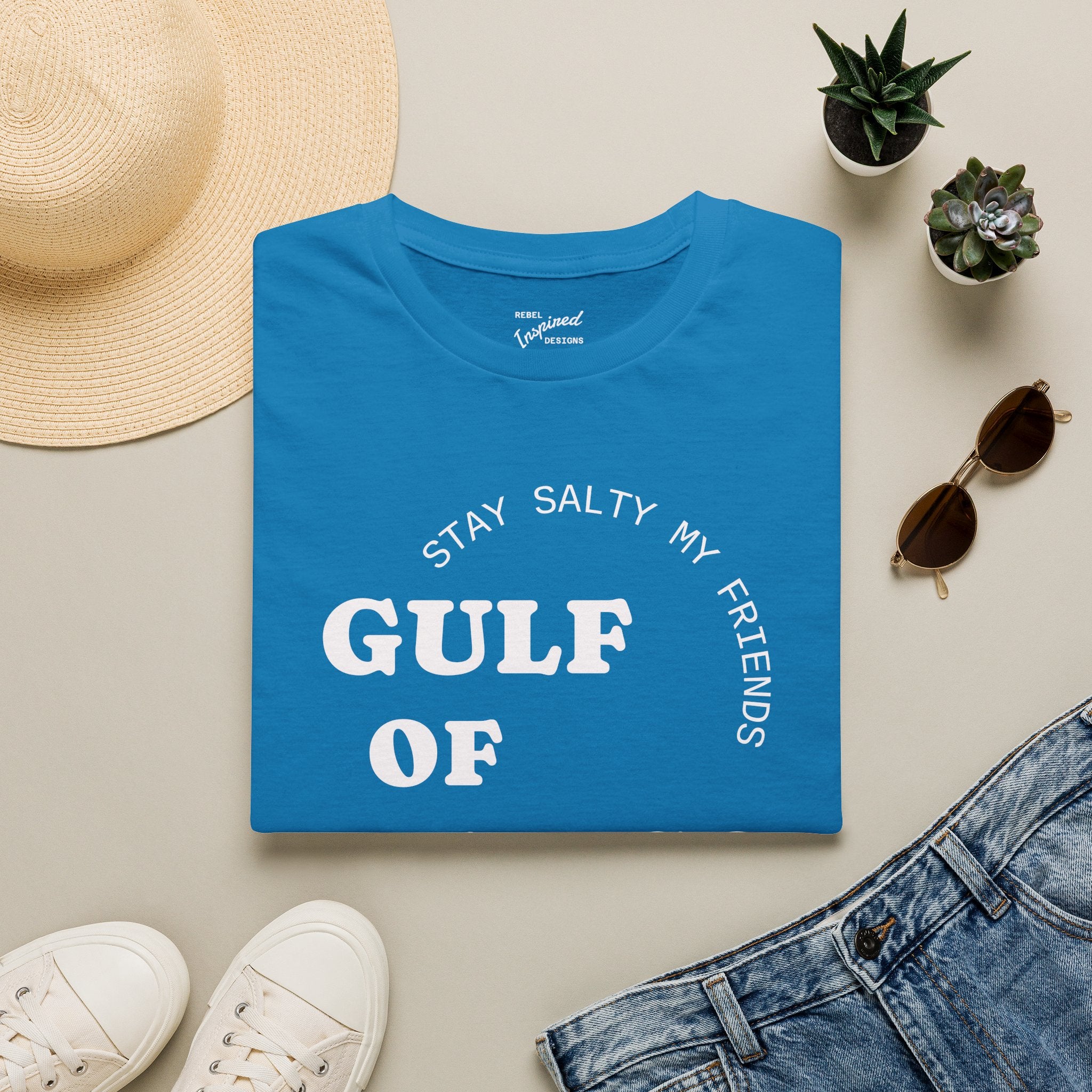 Stay Salty Unisex Shirt, Gulf of Mexico Forever T-Shirt, Coastal Humor Clothing, Protest Top