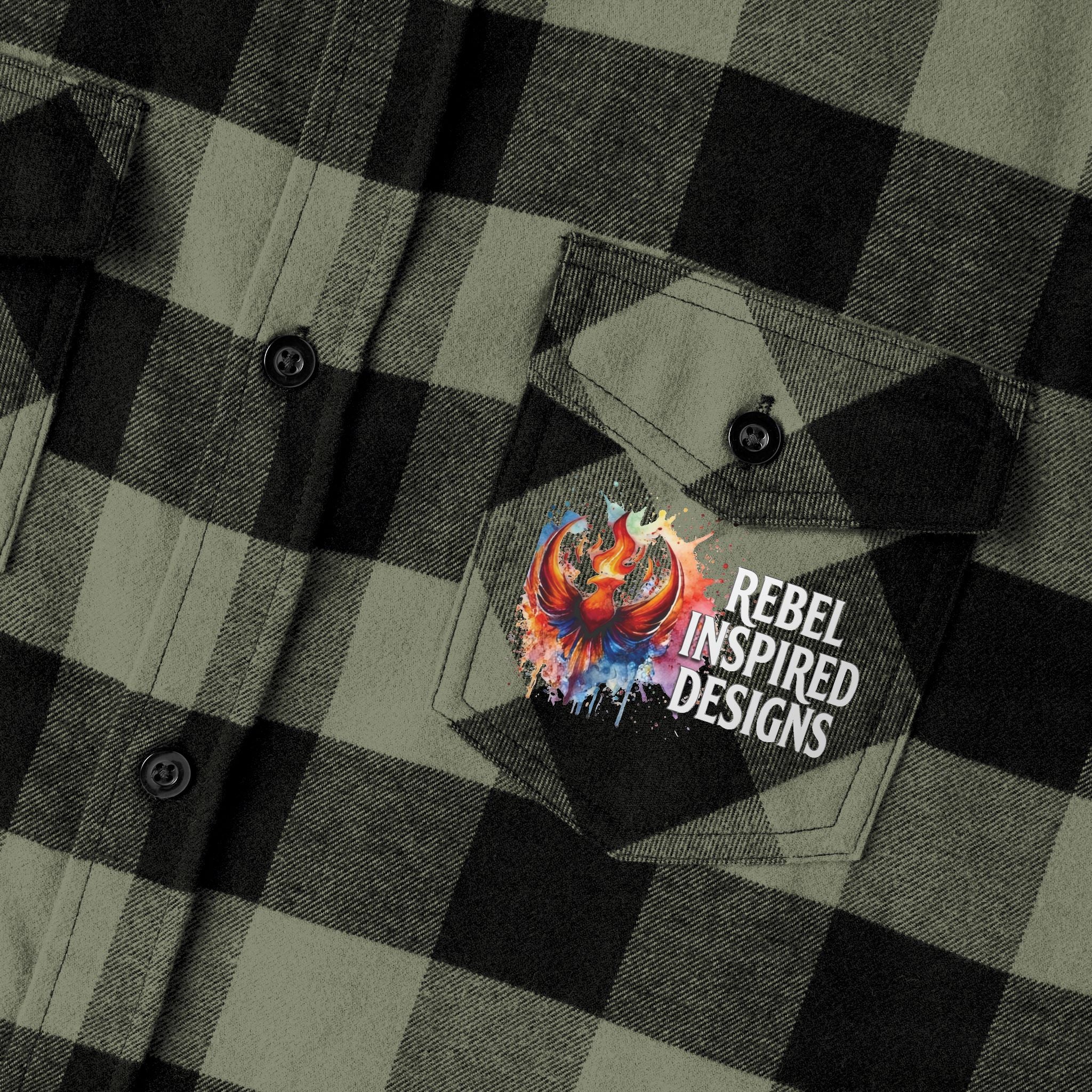 Together We Rise Flannel Shirt | Two-Sided Inspirational Buffalo Check Button-Up