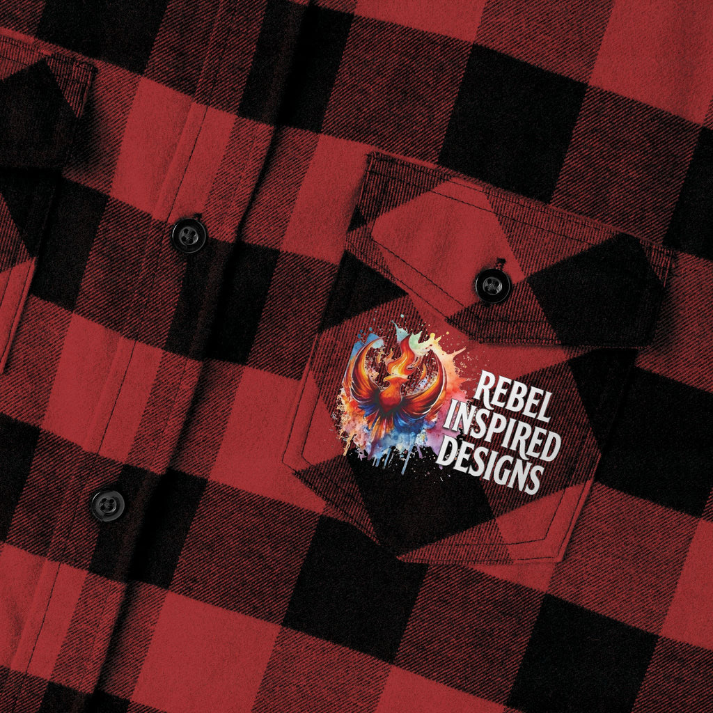 Together We Rise Flannel Shirt | Two-Sided Inspirational Buffalo Check Button-Up