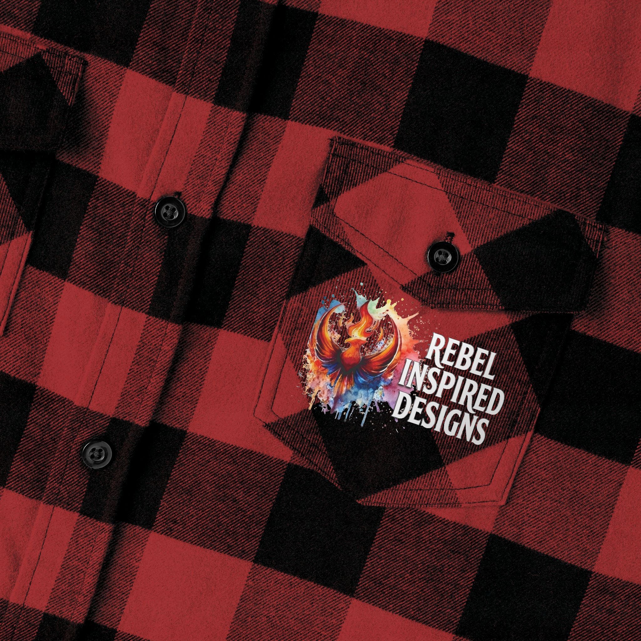 Together We Rise Flannel Shirt | Two-Sided Inspirational Buffalo Check Button-Up