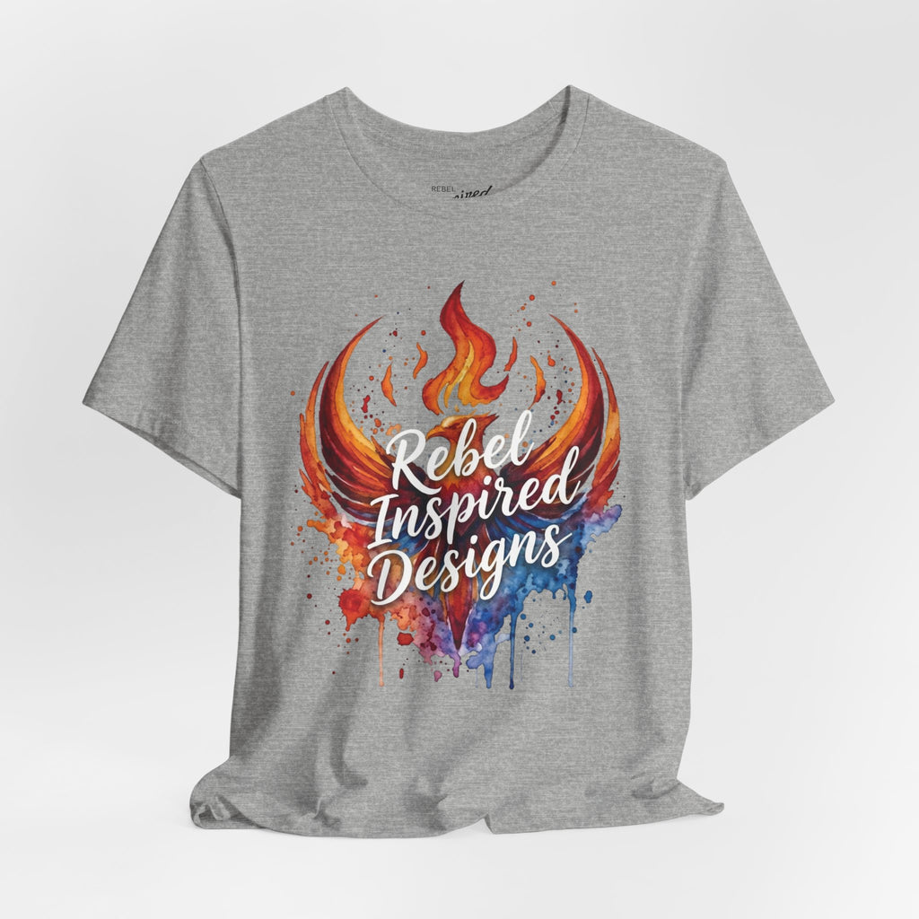 Fiery Phoenix Paint Splash Tee | Rebel Inspired Designs Graphic T-Shirt