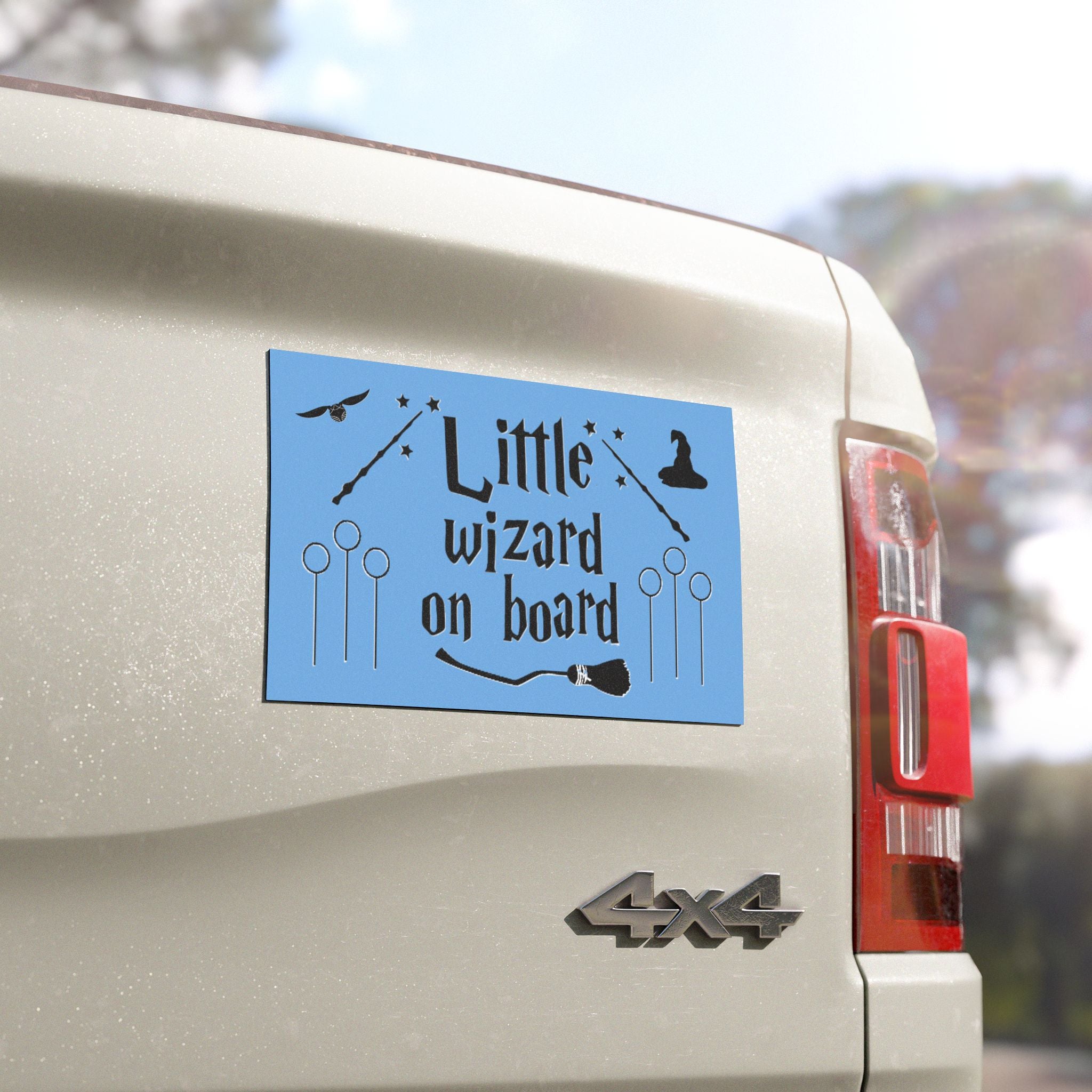 Little Wizard On Board Car Magnet | Magical Baby Sign | Baby Shower Gift