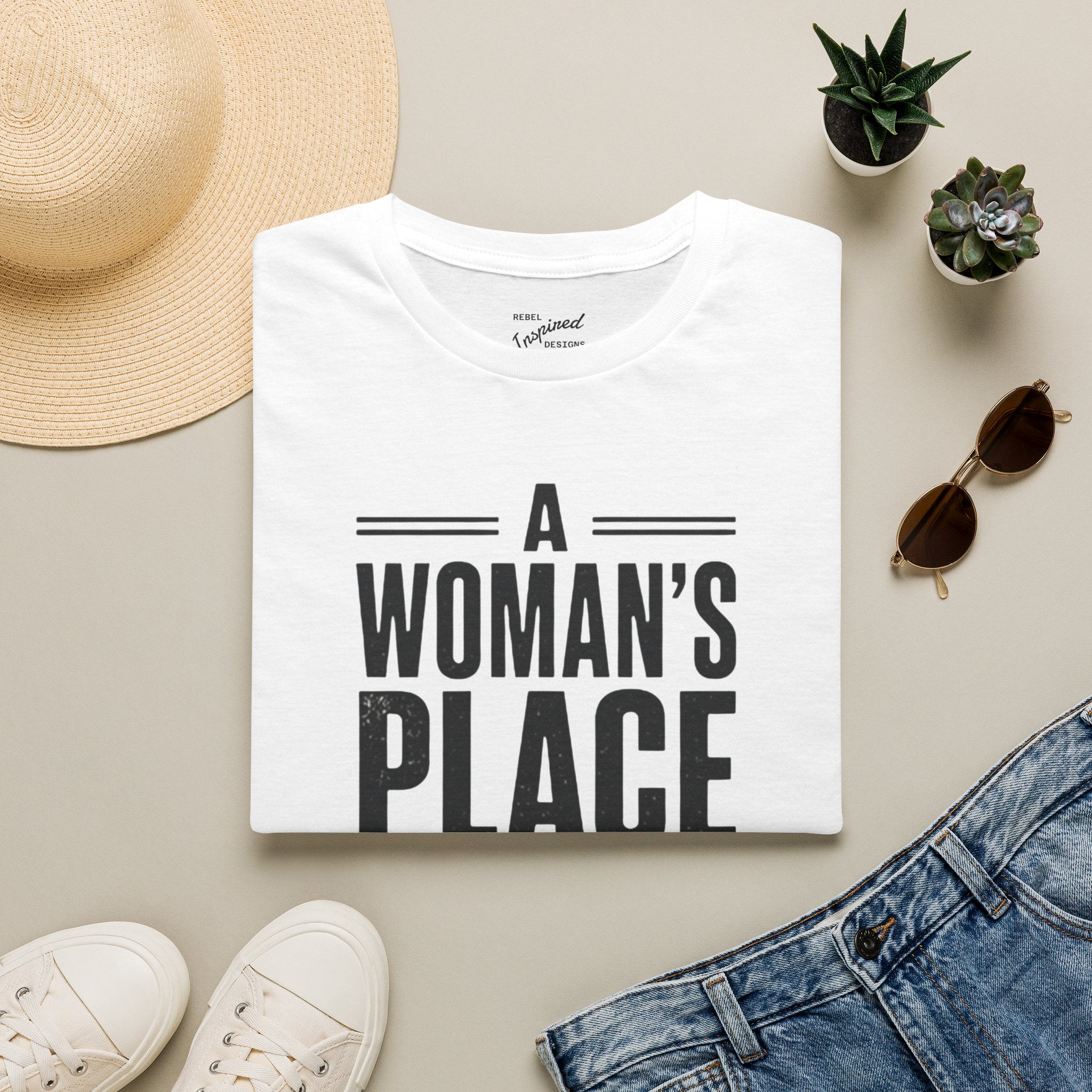 A Woman's Place Is In The Resistance T-Shirt | Feminist Protest Tee