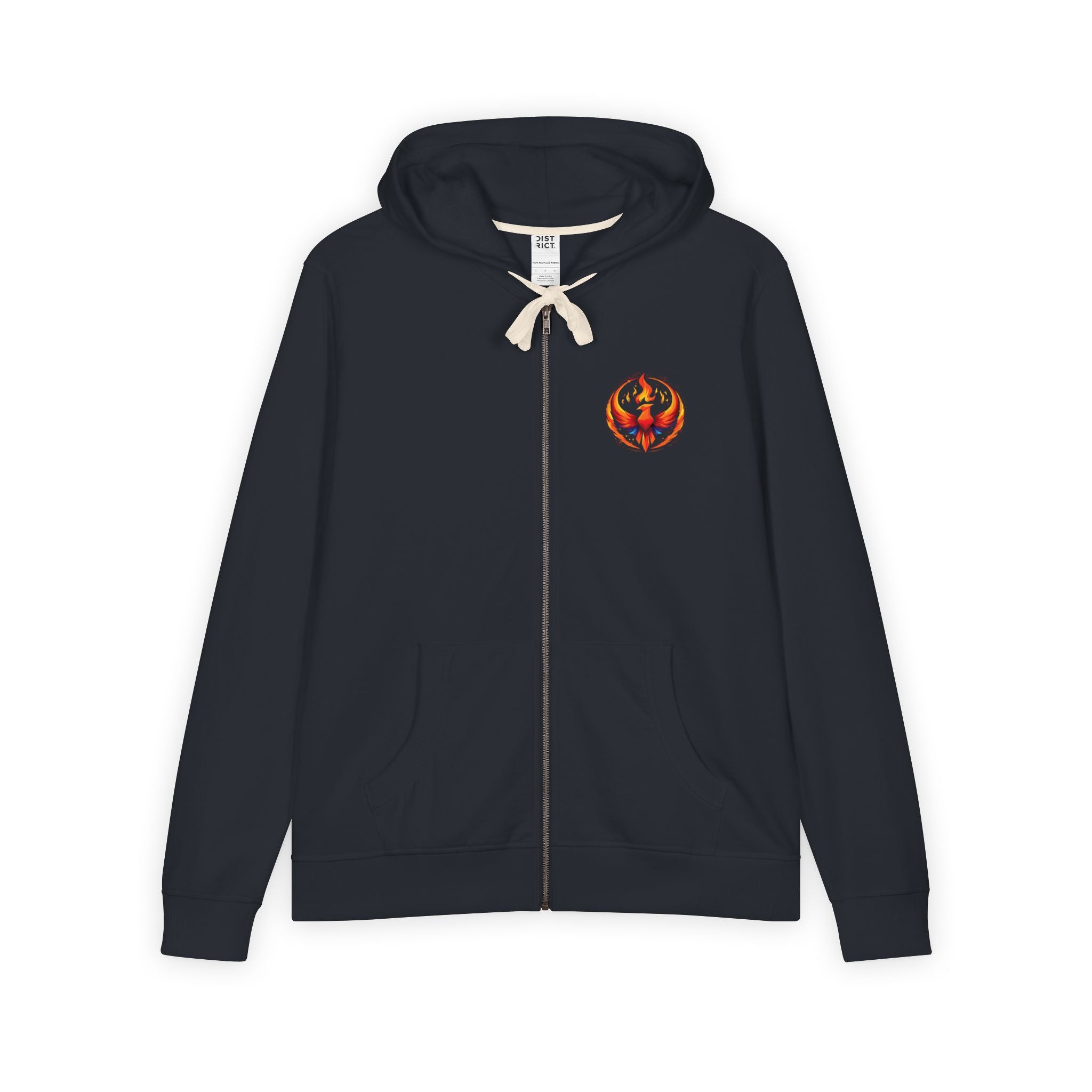 Rising Phoenix Full-Zip Hoodie | Rebel Phoenix Logo Hooded Sweatshirt