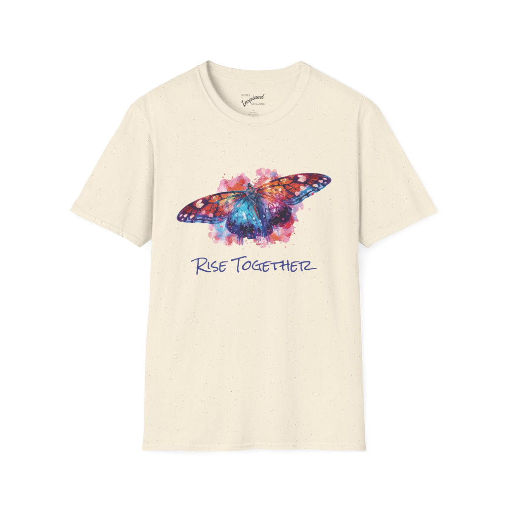 Butterfly Rise Together Graphic Tee | Equality Advocacy T-Shirt | Activist Gift