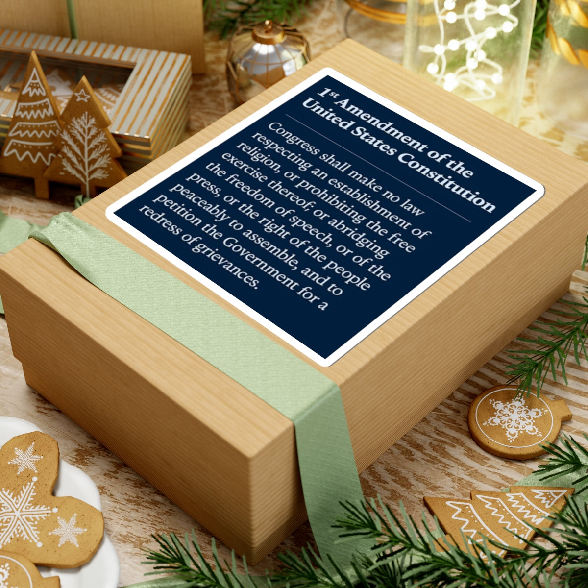 1st Amendment Sticker | Free Speech Vinyl Decal | Political Laptop Sticker