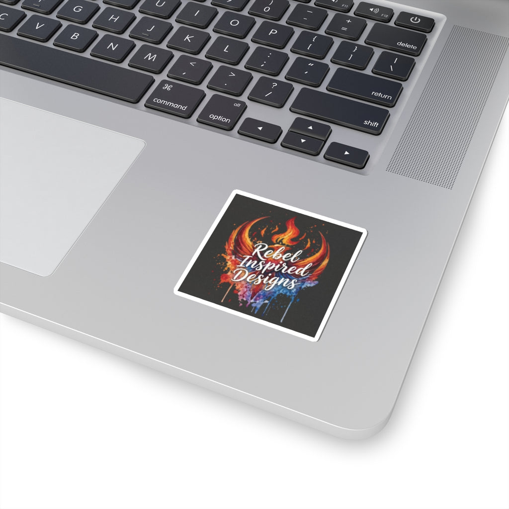 Rebel Inspired Designs Sticker | Fiery Phoenix Splash Decal | Activist Gift