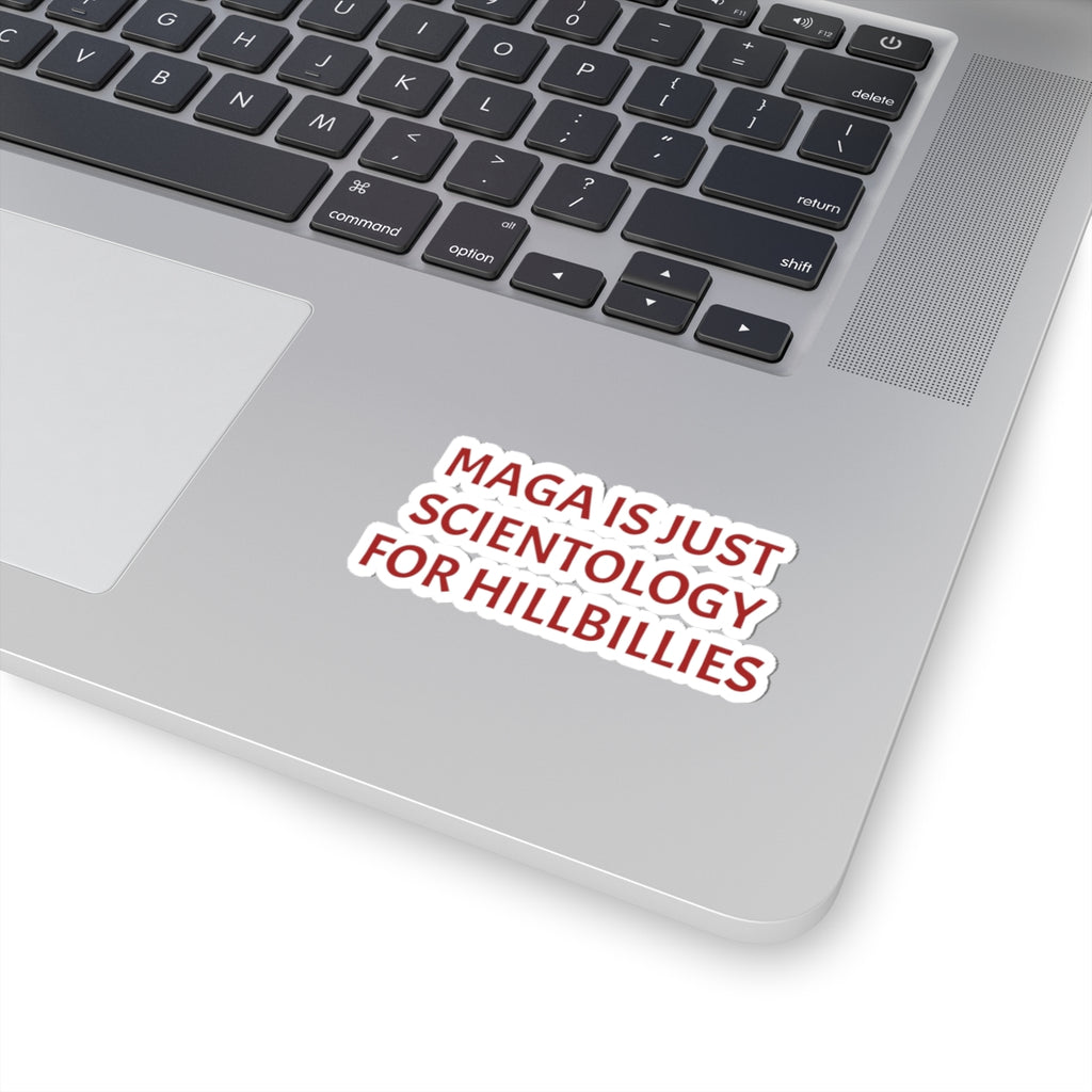 Hillbilly MAGA Kiss-Cut Stickers, Funny Stickers, Political Satire Decal