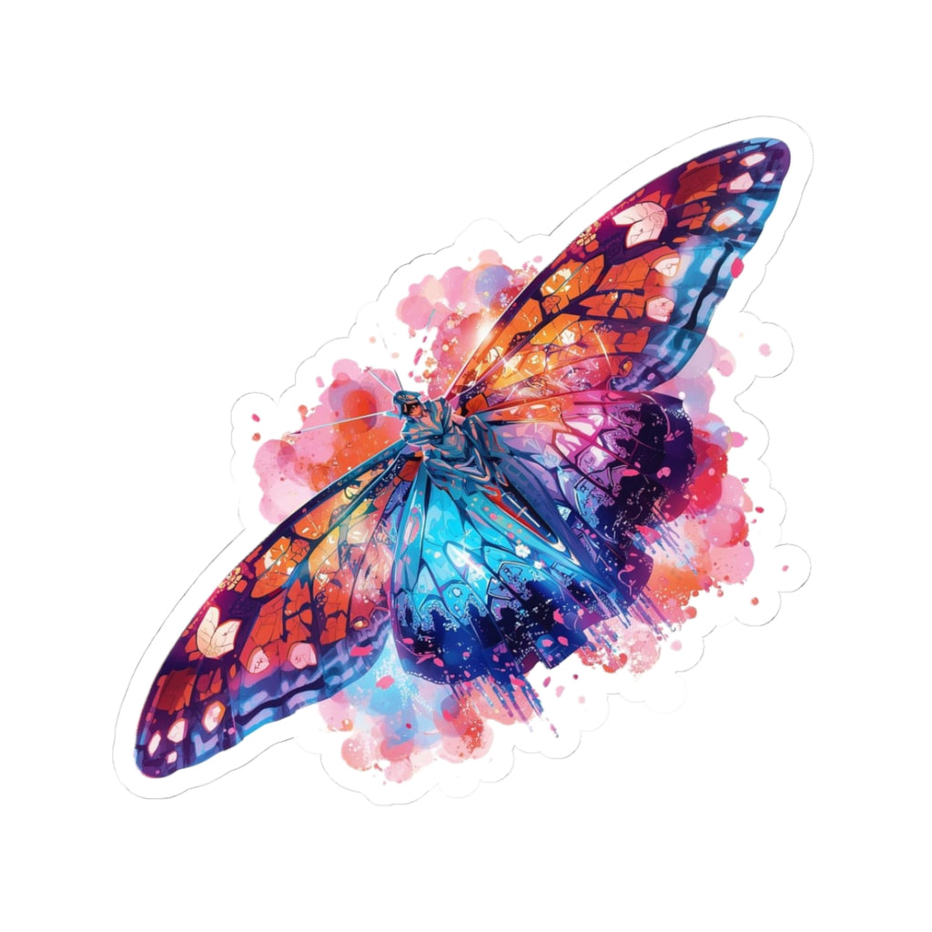 Butterfly Effect Kiss-Cut Sticker | Colorful Watercolor Laptop Decal | Activist Gift