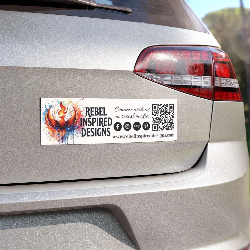 Rebel Inspired Designs Car Magnets | Rising Phoenix Brand Logo Decal