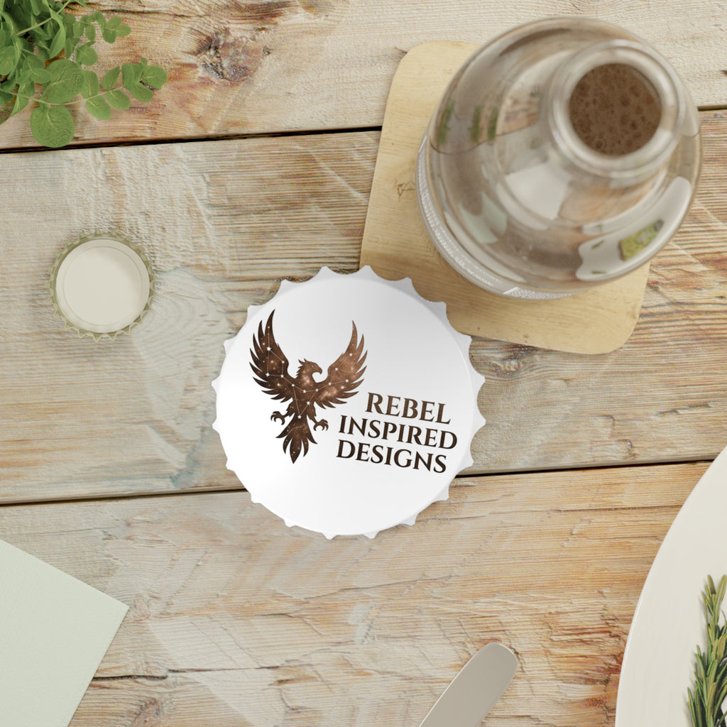 Rebel Inspired Designs Bottle Opener | Phoenix Logo Metal Opener
