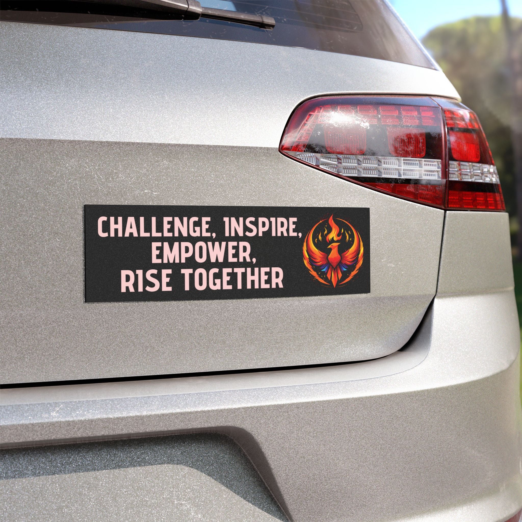 Rise Together Car Magnet | Challenge Inspire Empower Car Magnets | Activist Gift