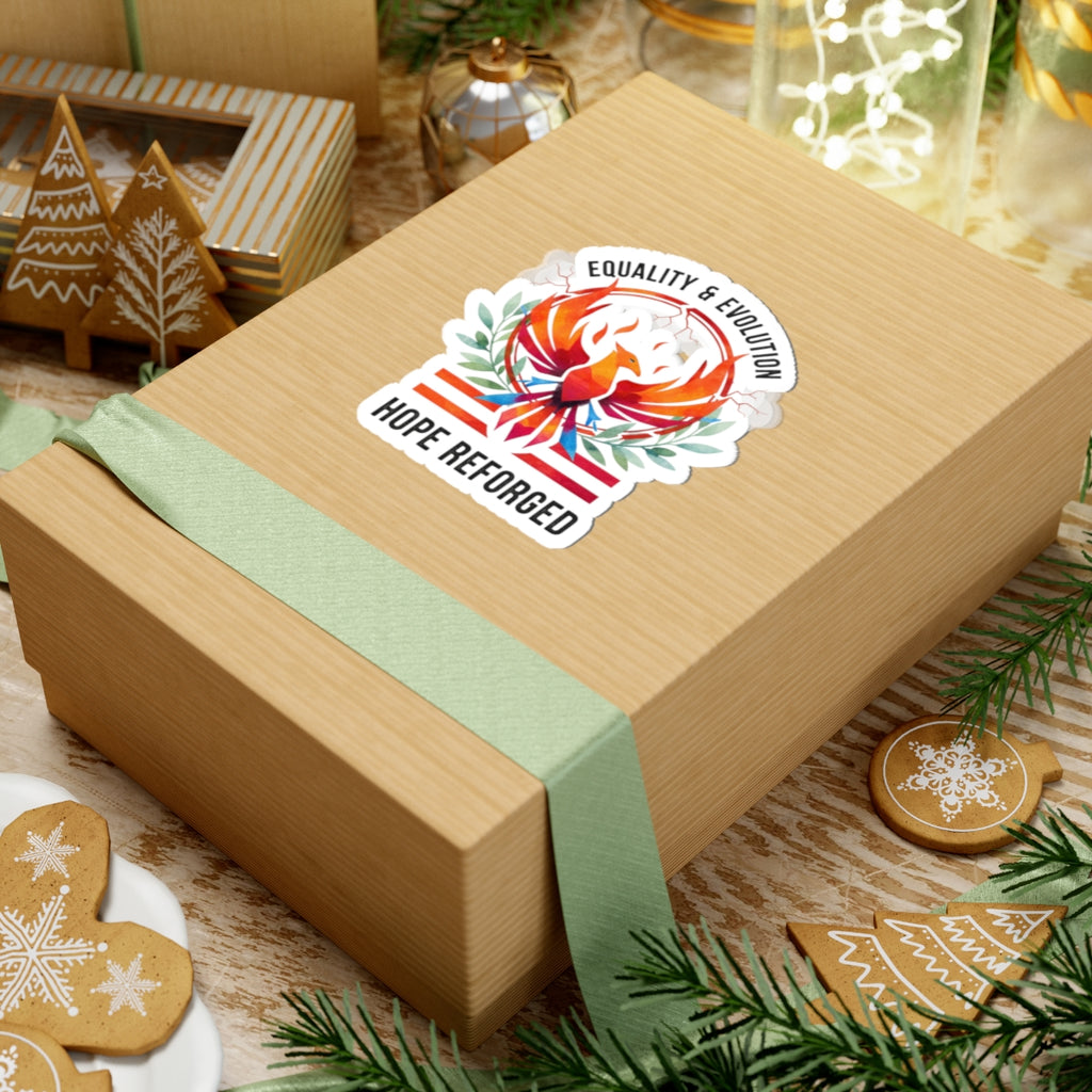 Hope Reforged Sticker | Equality & Evolution Kiss-Cut Sticker | Rising Phoenix Vinyl Decal