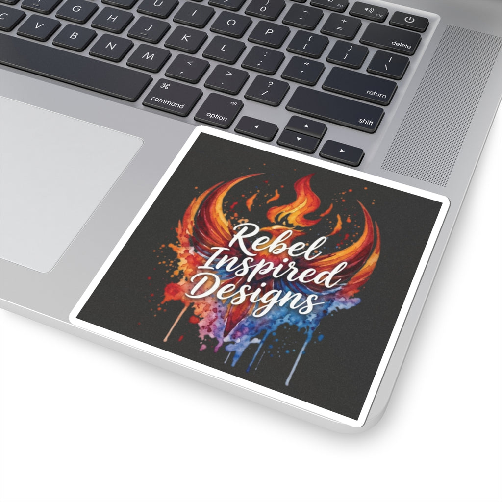 Rebel Inspired Designs Sticker | Fiery Phoenix Splash Decal | Activist Gift