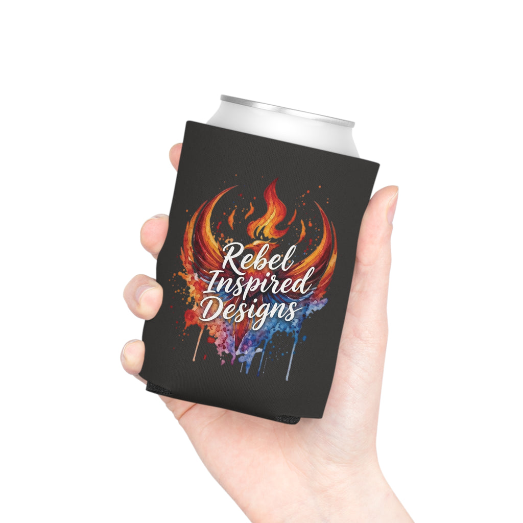 Rebel Inspired Designs Can Cooler | Phoenix Fire Splash Drink Sleeve