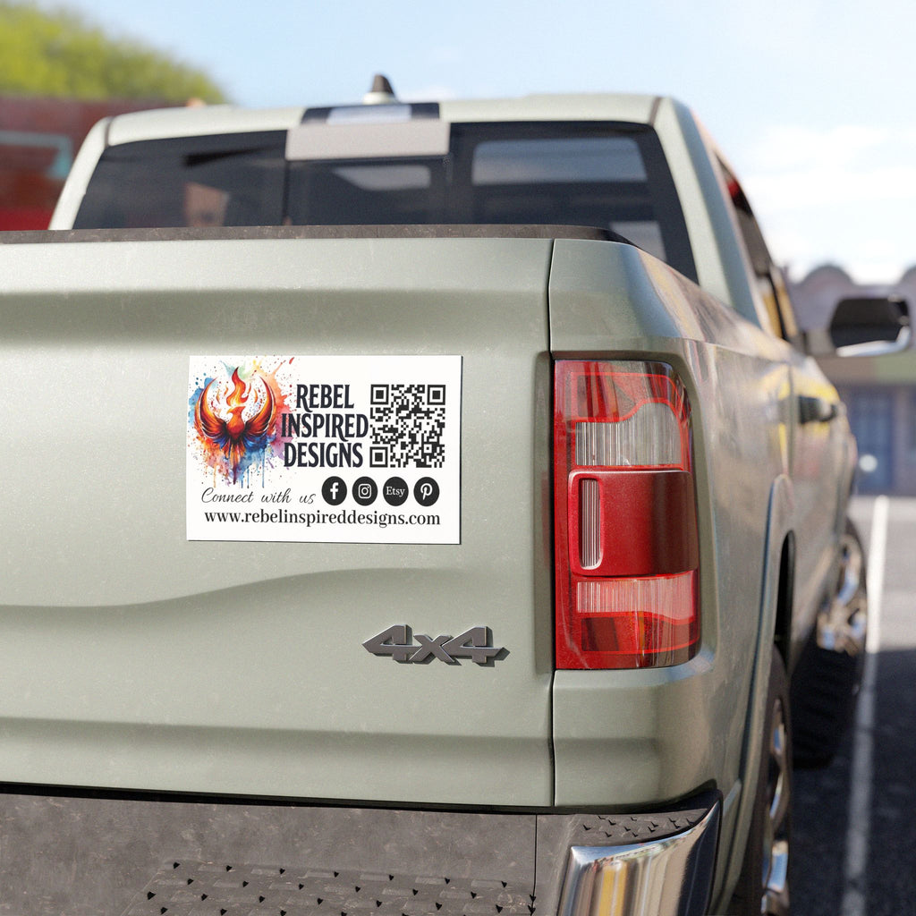 Rebel Inspired Designs Car Magnets | Rising Phoenix Brand Logo Decal
