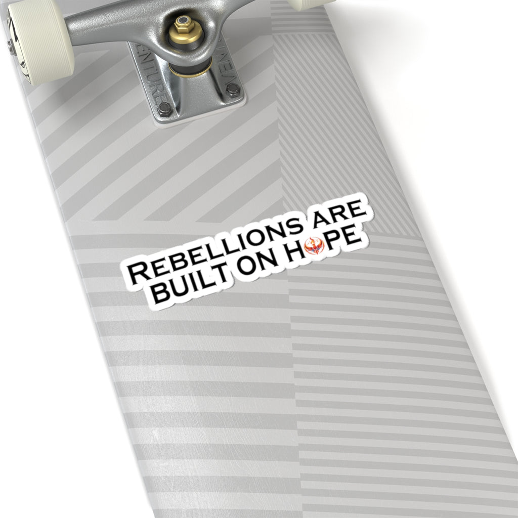 Rising Phoenix Built on Hope Kiss-Cut Stickers | Rebel Statement Vinyl Decal
