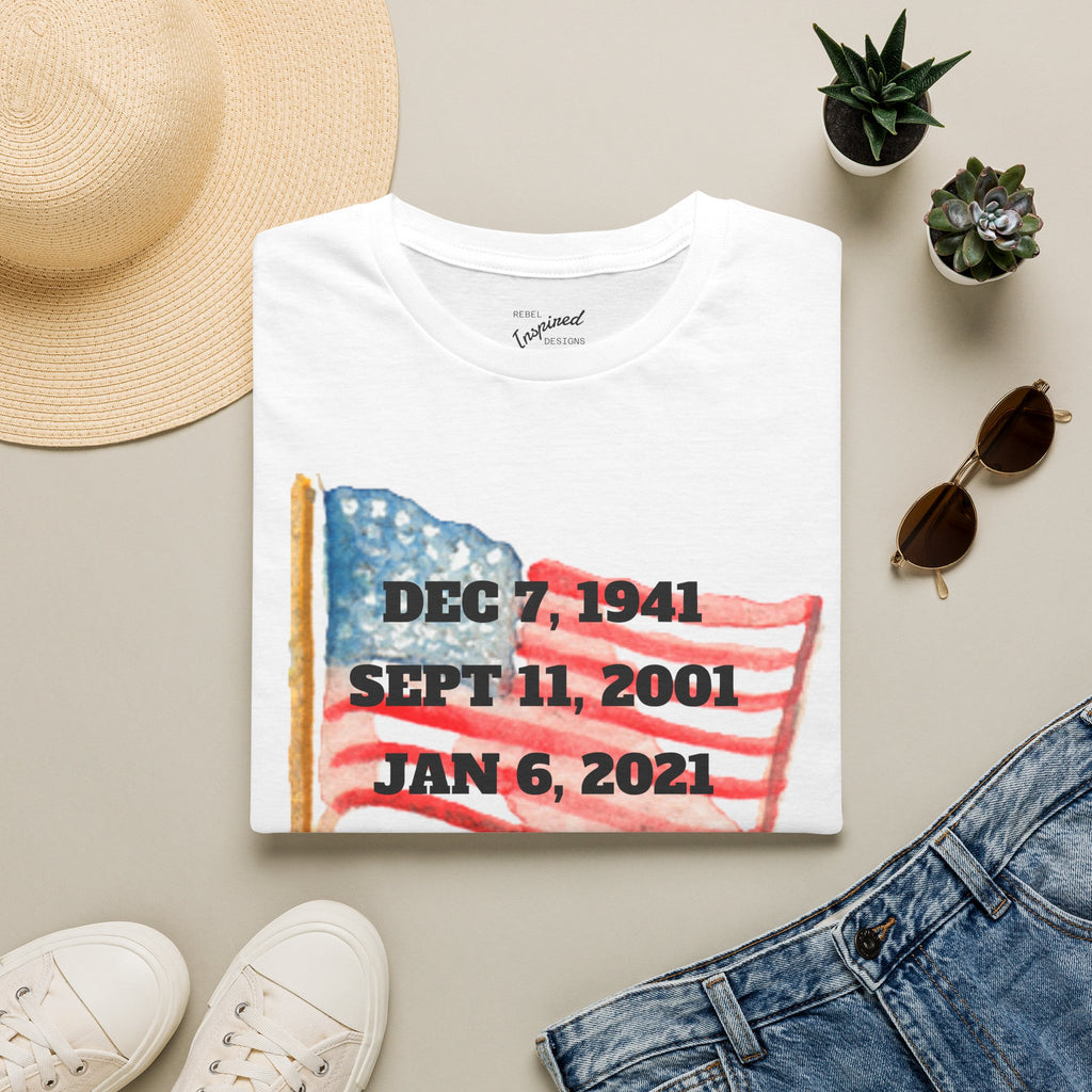 Never Forget T-Shirt, American History Tee, Patriotic Activist Gift
