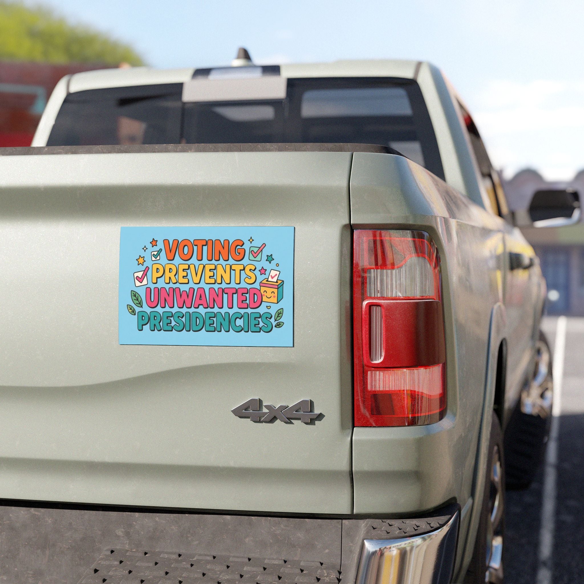 Voting Prevents Unwanted Presidencies Car Magnet | Political Vote Encouragement