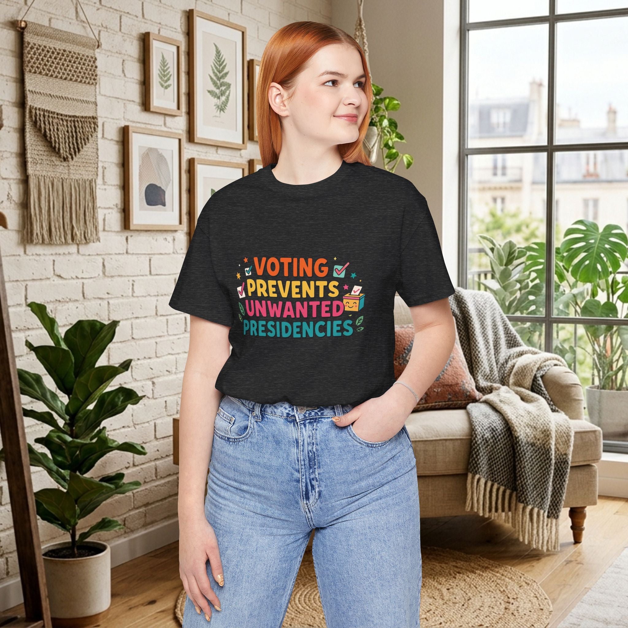 Voting Prevents Unwanted Presidencies T-Shirt | Pro Democracy Tee
