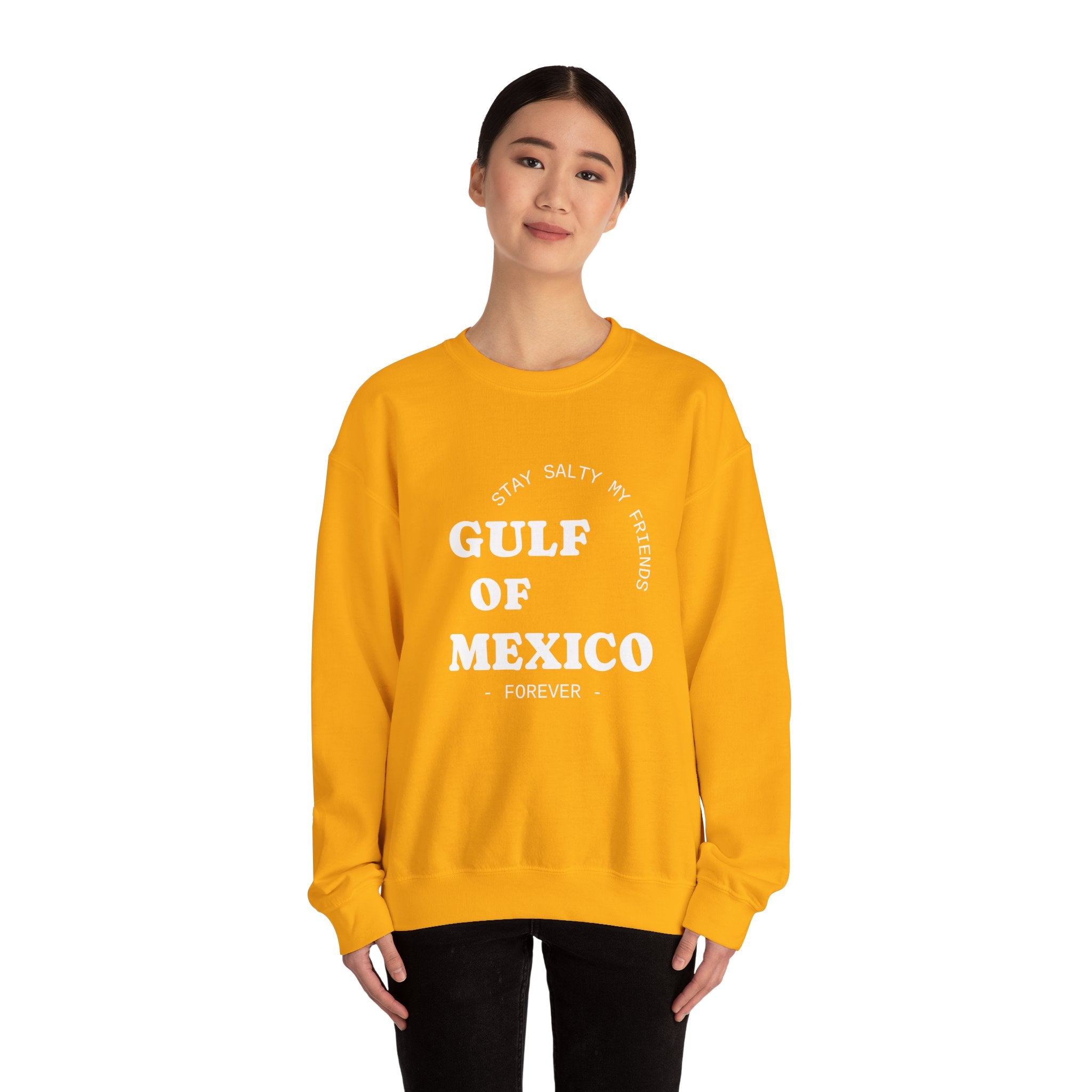 Stay Salty Unisex Sweatshirt, Gulf of Mexico Crewneck, Coastal Humor Vacation Gift